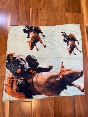 Golf Wang Cowboy Rodeo Bandana in Light Green and Brown
